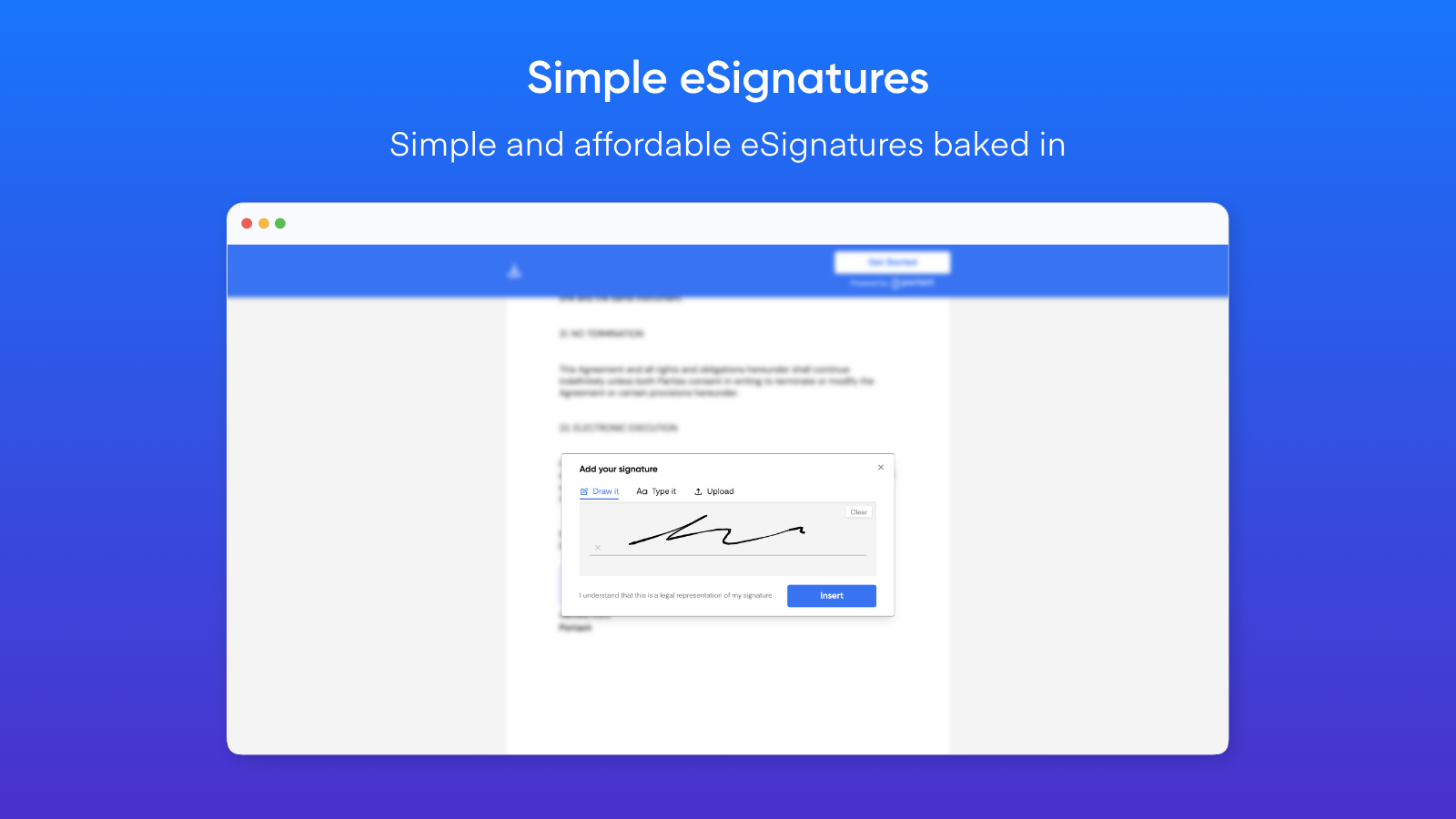Request signatures (eSign)