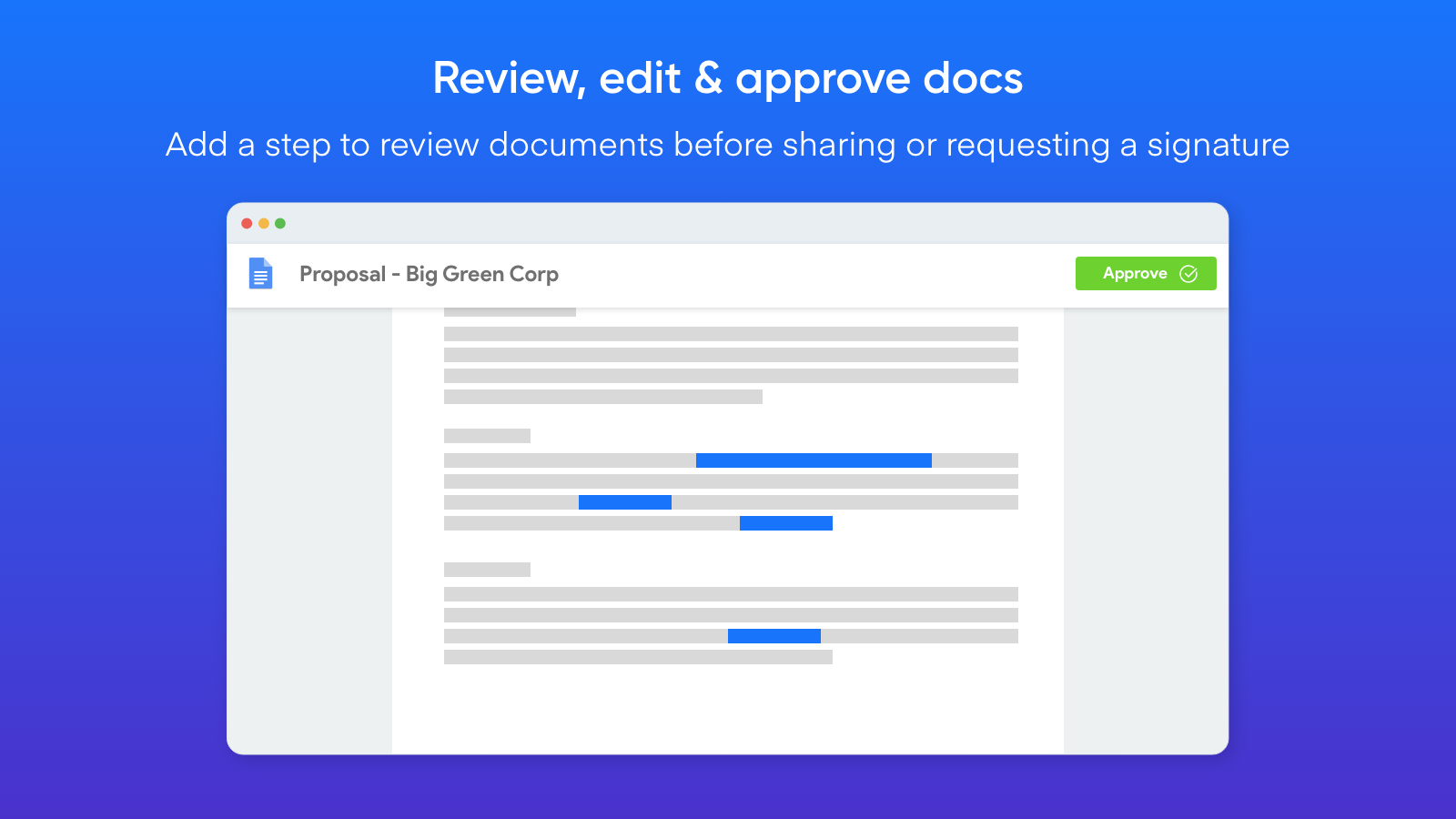 Review generated documents before they are sent